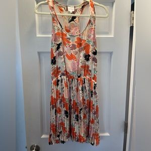 White floral dress women size M